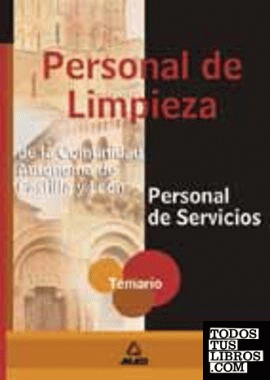Personal servicios-personal de limpieza Comunidad Autónoma de Castilla y León. Temario