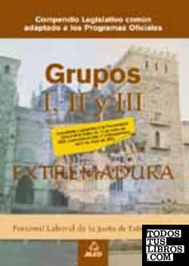 Grupos I, II y III personal laboral Comunidad Autónoma de Extremadura. Compendio legislativo común