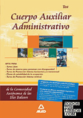 Cuerpo Auxiliar Administrativo, Comunidad Autónoma de las Illes Balears