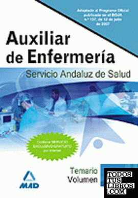 Auxiliar de enfermeria del servicio andaluz de salud. Volumen iii. Temario