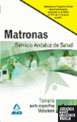 Matronas, Servicio Andaluz de Salud. Temario parte específica