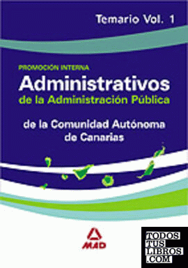 Administrativos de la administración pública de la comunidad autónoma de canaria