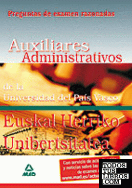 Auxiliares administrativos de la universidad del país vasco-euskal herriko unibe