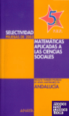 Selectividad, matemáticas aplicadas a las ciencias sociales, Bachillerato (Andalucía)