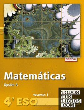Matemáticas Opción A 4.º ESO. Adarve. Pack Libro del alumno + CD