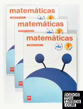 Tablet: Matemáticas. 1 Primaria. ConEC;E100ta con Pupi. Trimestres