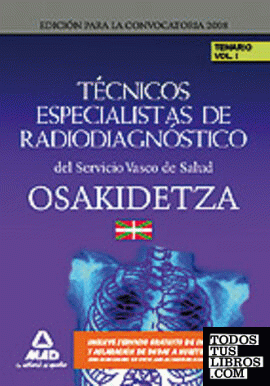 Técnicos especialistas de radiodiagnóstico del servicio vasco de salud/osakidetz