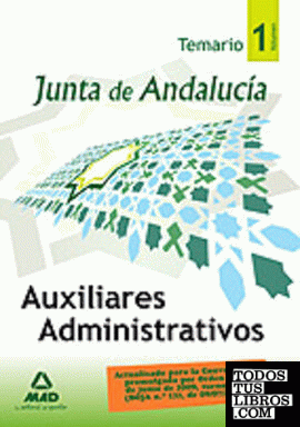 Auxiliares administrativos de la junta de andalucía. Temario. Volumen i