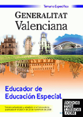 Educador de educación especial de la generalitat valenciana. Temario específico