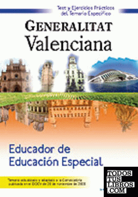 Educador de educación especial de la generalitat valenciana. Test  y ejercicios