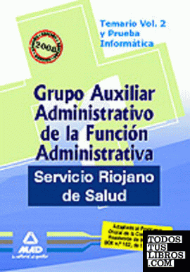 Grupo auxiliar administrativo de la función administrativa del servicio riojano
