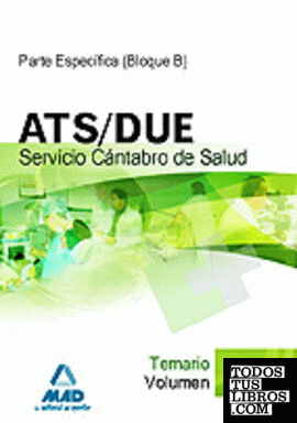 Ats/due del servicio cántabro de salud. Temario volumen iii