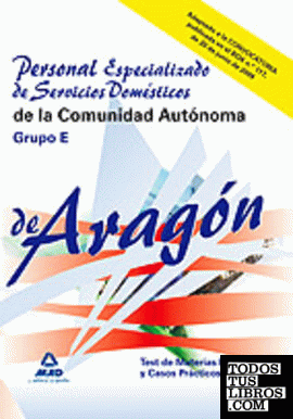 Personal especializado de servicios domésticos de la comunidad autónoma de aragó
