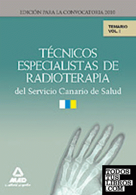 Técnicos especialistas de radioterapia del servicio canario de salud. Temario. V