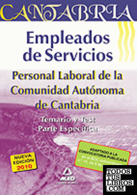 Empleados de servicios. Personal laboral de la comunidad autónoma de cantabria.