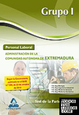 Grupo i de personal laboral de la administración de la comunidad autónoma de ext