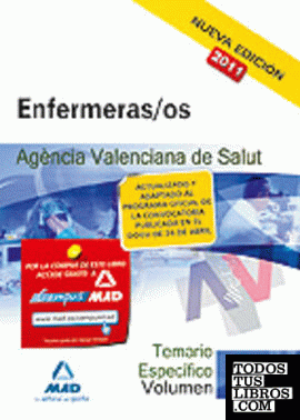 Enfermeras/os (ats/due) de la agencia valenciana de salud. Temario parte específ