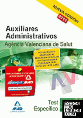 Auxiliares administrativos de la agencia valenciana de salud. Test  de la parte