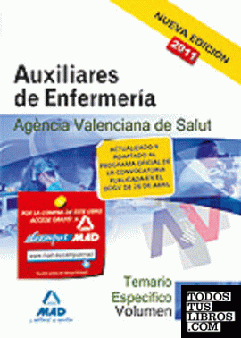 Auxiliares de enfermería de la agencia valenciana de salud. Temario parte especí