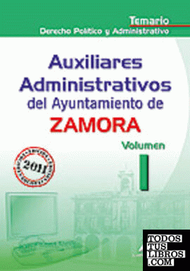 Auxiliares administrativos del ayuntamiento de zamora. Temario volumen i: derech
