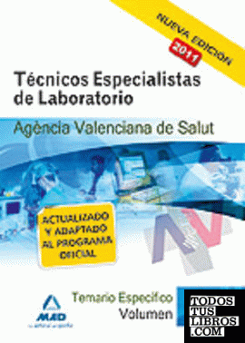 Técnicos especialistas de laboratorio de la agencia valenciana de salud. Temario