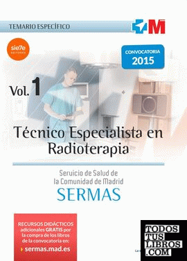   Técnico Especialista en Radioterapia del Servicio de Salud de la Comunidad de Madrid.