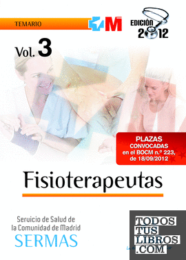 Fisioterapeutas, Servicio de Salud de la Comunidad de Madrid. Temario