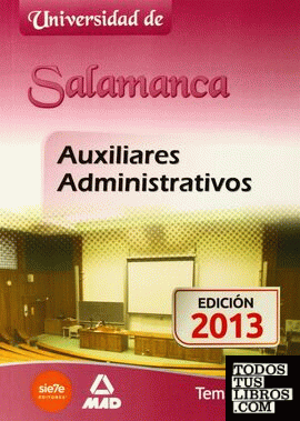 Auxiliares Administrativos de la Universidad de Salamanca. Temario