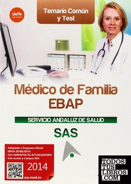 Médico de Familia EBAP del Servicio Andaluz de Salud. Temario común y test