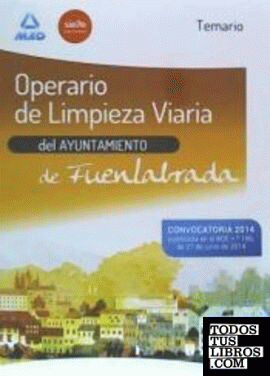 Operario de Limpieza Viaria del Ayuntamiento de Fuenlabrada. Temario