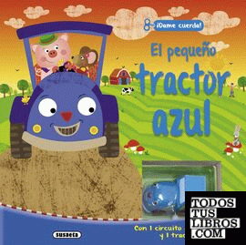 El pequeño tractor azul