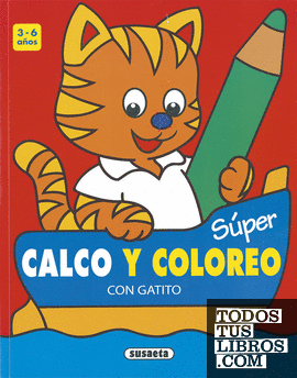 Súper Calco y coloreo con Gatito