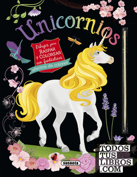 Unicornios. Dibujos para raspar y colorear