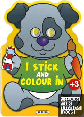 I stick and colour in