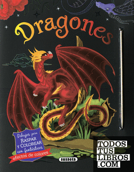 Dragones. Dibujos para raspar y colorear