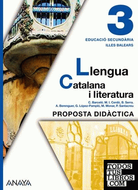 Llengua Catalana i literatura 3. Material per al professorat.