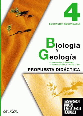 Biología y Geología 4. Material para el profesorado.