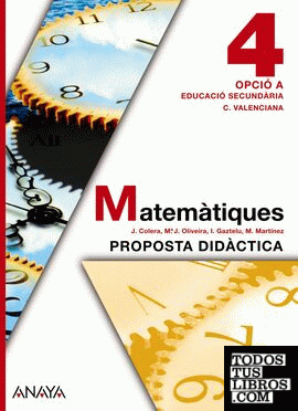 Matemàtiques 4. Opció A. Materia per al professorat.