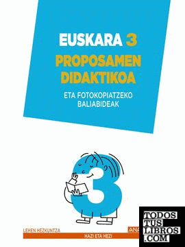 Euskara 3. Proposamen didaktikoa.