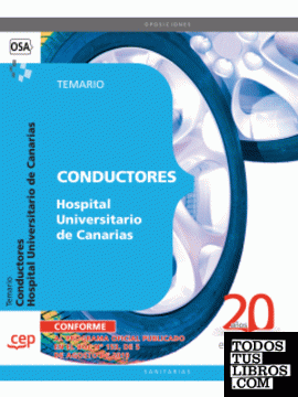 Conductores Hospital Universitario de Canarias. Temario