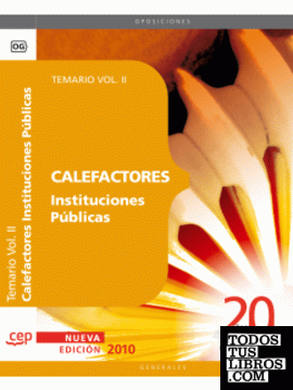 Calefactores Instituciones Públicas. Temario Vol. II.