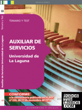 Auxiliares de Servicios de la Universidad de La Laguna. Temario y Test