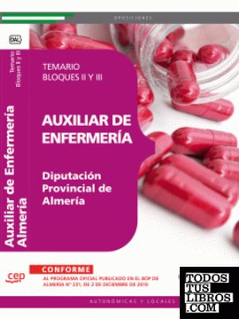 Auxiliar de Enfermería Diputación Provincial de Almería. Temario Bloques II y III