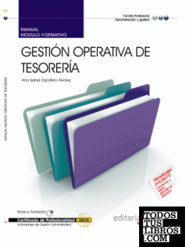 Manual Gestión Operativa de Tesorería. Certificados de Profesionalidad
