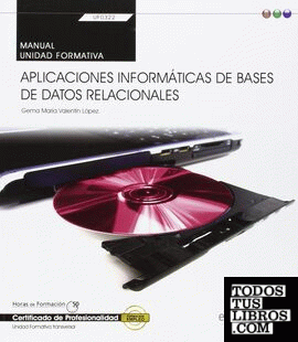Manual. Aplicaciones informáticas de bases de datos relacionales (Transversal: UF0322). Certificados de profesionalidad