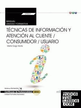 Manual. Técnicas de información y atención al cliente / consumidor / usuario (Transversal: UF0037). Certificados de profesionalidad
