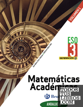 Generación B Matemáticas Académicas 3 ESO Andalucía 3 volúmenes