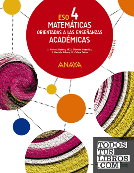 Matemáticas orientadas a las Enseñanzas Académicas 4. (Trimestres)