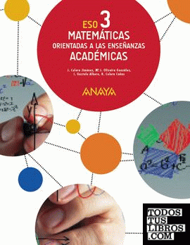 Matemáticas orientadas a las Enseñanzas Académicas 3. (Colegios Bilingües)