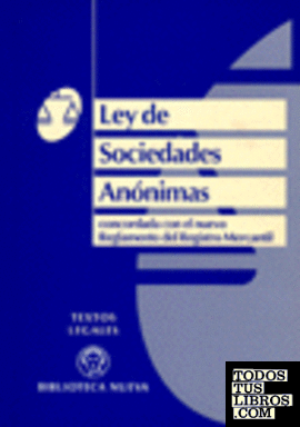 LEY SOCIEDADES ANONIMAS